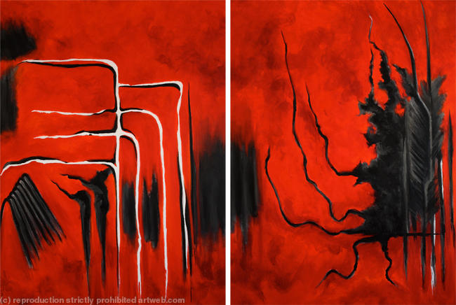 Red 1 (Diptych)