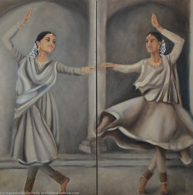 Kathak dancers