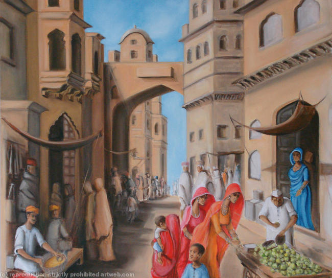Bazaar at midday