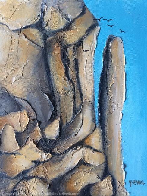 Blue grey abstract 2