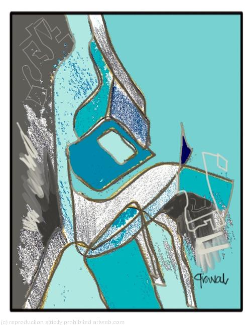 Blue abstract 5