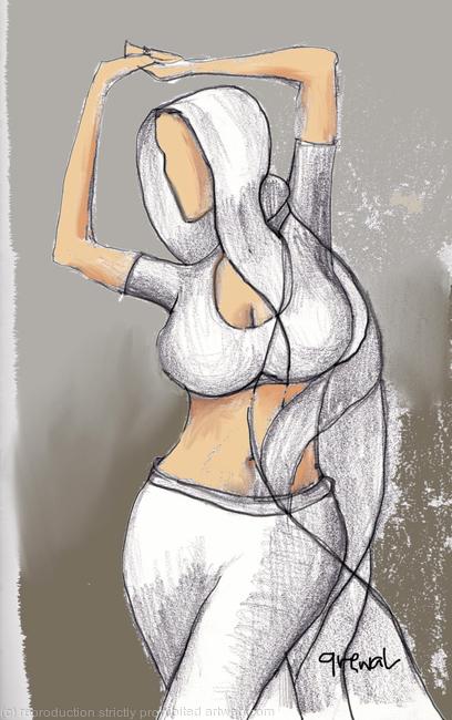 Dancer in white