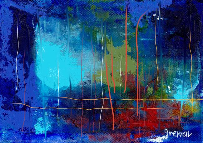 Blue abstract