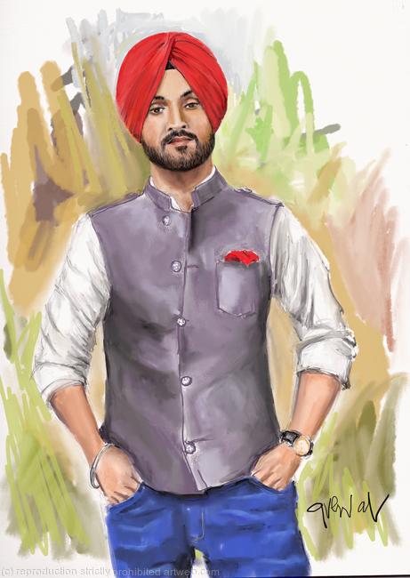Diljit Dosanjh Portrait