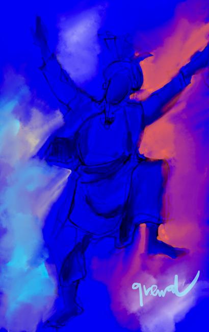 Bhangra dancer