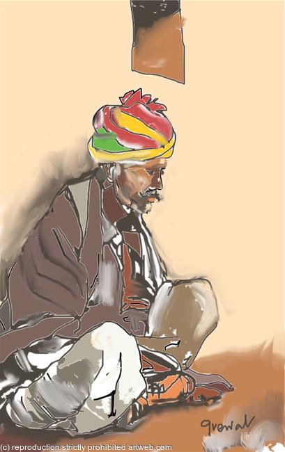 Rajasthani man India