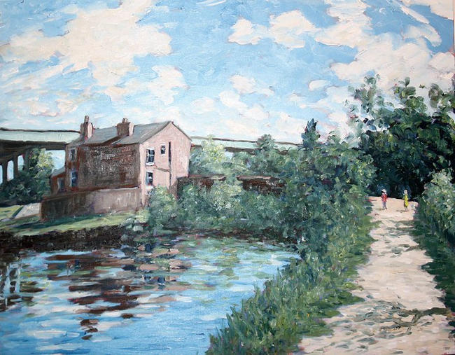 lock keepers house by m6, nr appley bridge