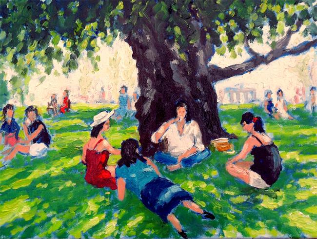 sunlit park, verona