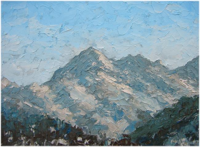 mountains near montgenevre