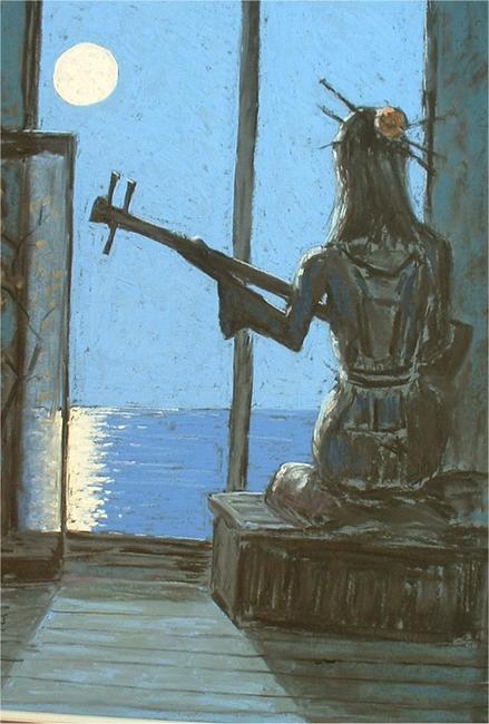 geisha playing music