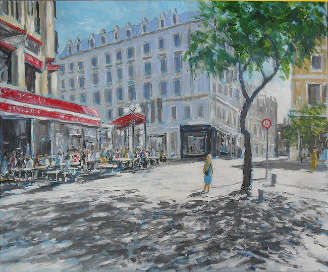 sreet scene in nice