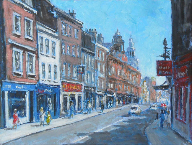worcester street scene nr foregate station
