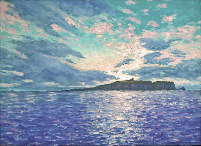 sunrise over may island