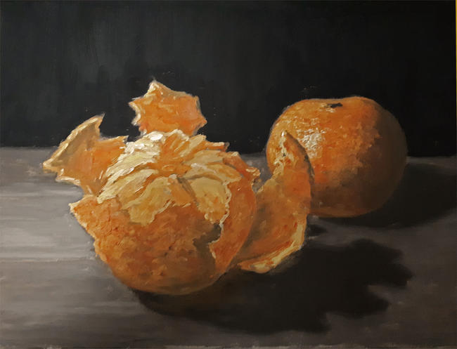 still life VI : two oranges