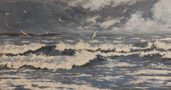 seascape #105: waves near Elie