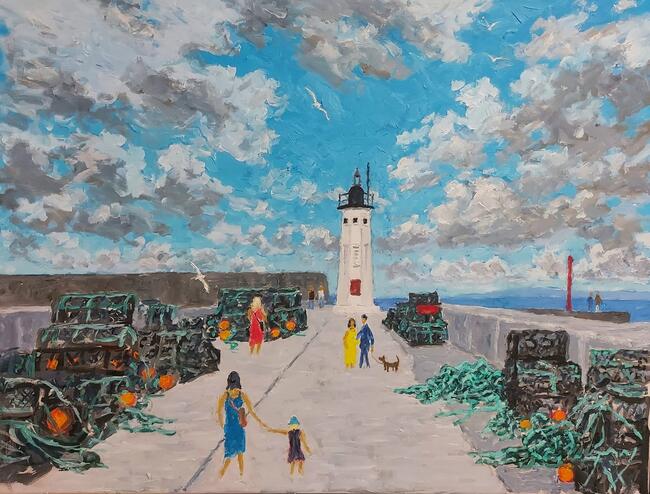 walk up the west pier, anstruther