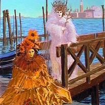 sun and moon, venice carnival