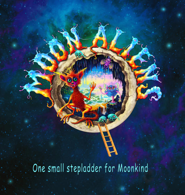 Moon alien logo