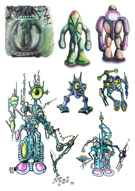 Moon Aliens Concepts 10