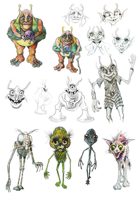 Moon Aliens Concepts 12