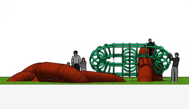 bude chain play structure concept design