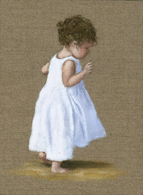 girl in white dress