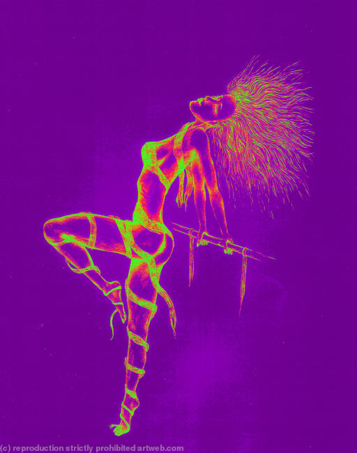 Neon flash dance.