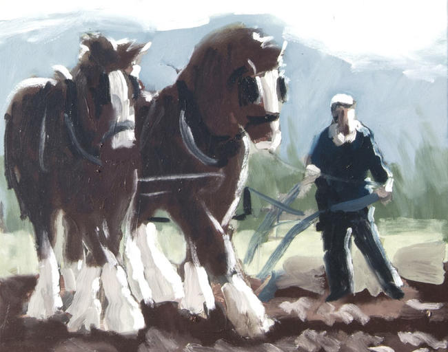 leading the horse