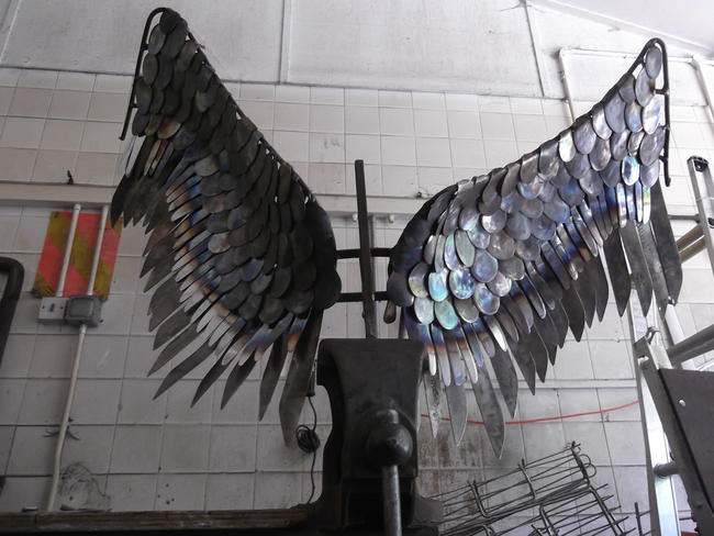 making eagle wings