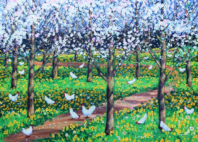 Path through the orchard- 25th/26th/27th May