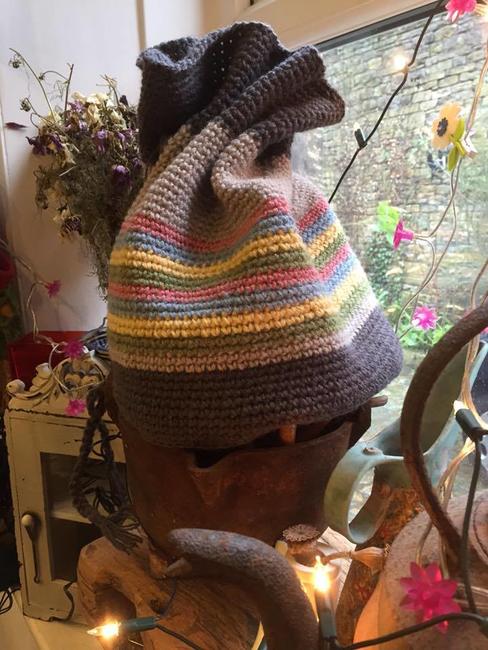 crochet drawstring bag workshop february 2016