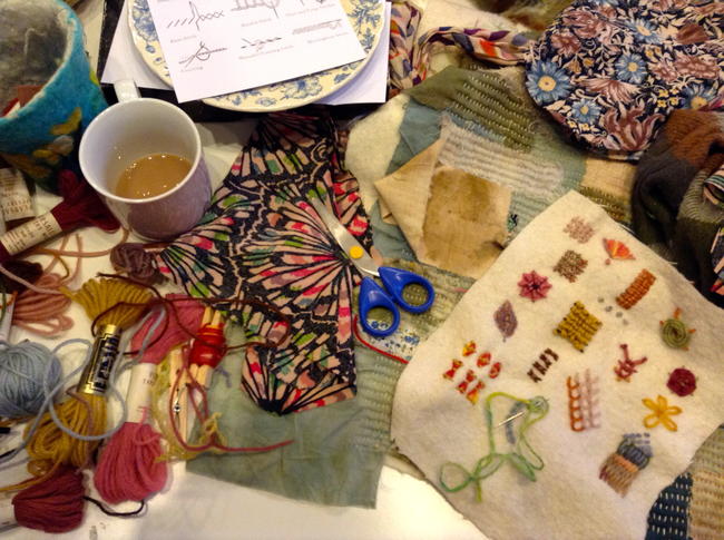folk art stitchery