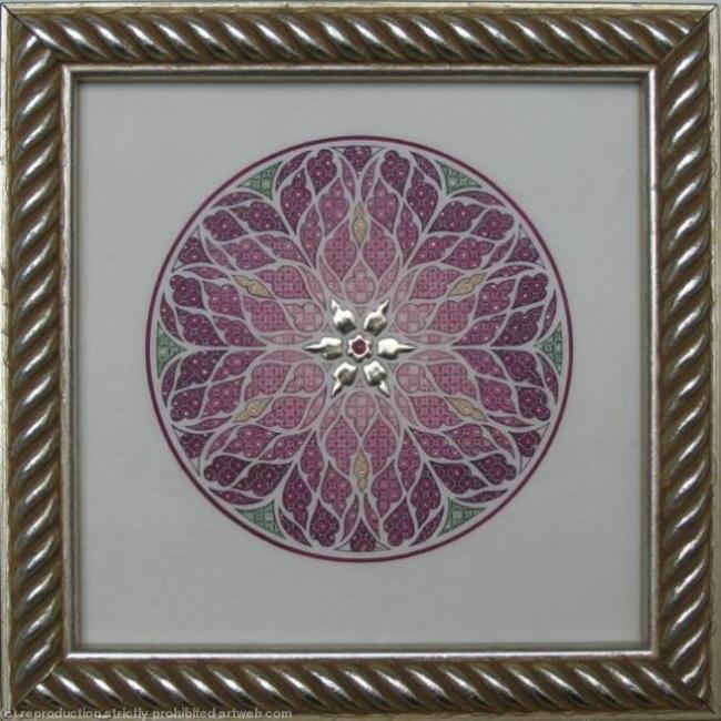 Miniature Illuminated Rose Window - Fritillaria