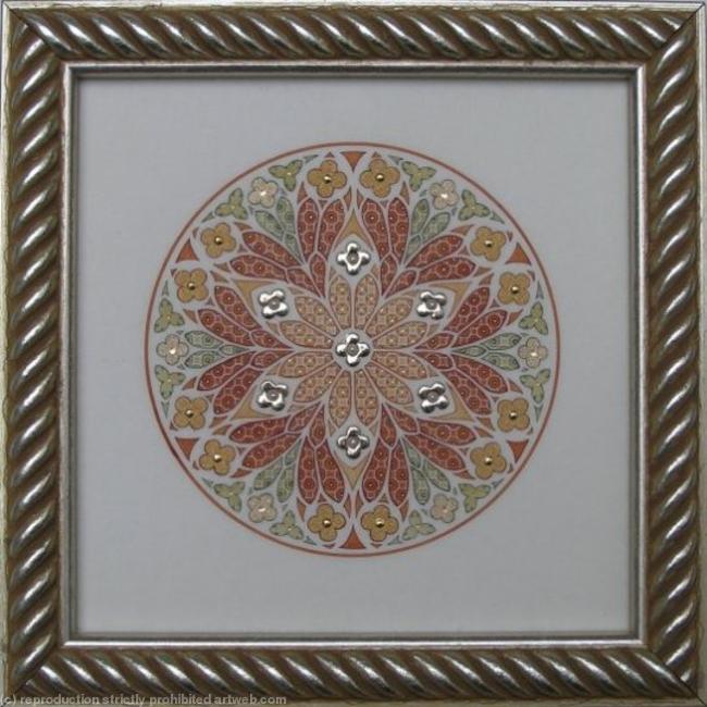 Miniature Illuminated Rose Window - Saint-Ouen, Rouen