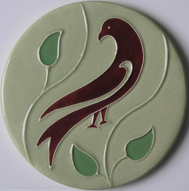 Dawn Chorus Coaster - Maroon