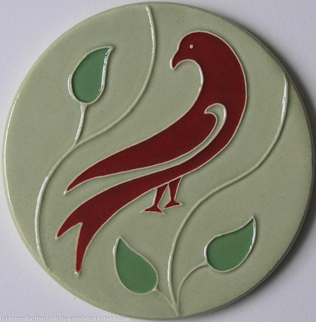 Dawn Chorus Coaster - Red