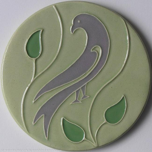 Dawn Chorus Coaster - Mauve