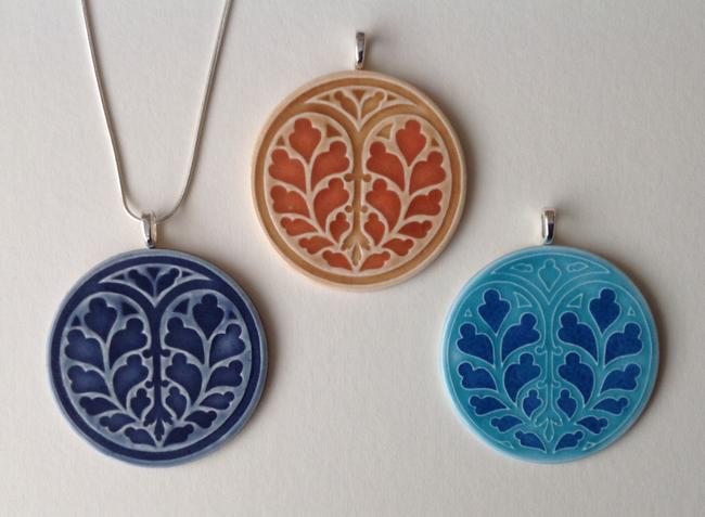 Heart of Yorkshire Porcelain Pendant