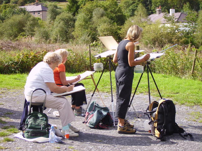 Painting On Location in North Wales 2008