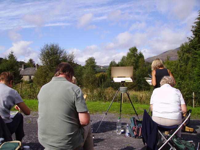 Painting On Location.
