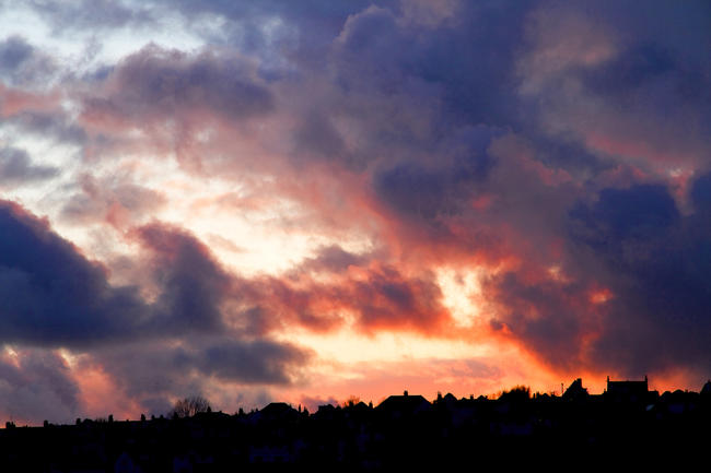 Sunset over Dyke Road 1