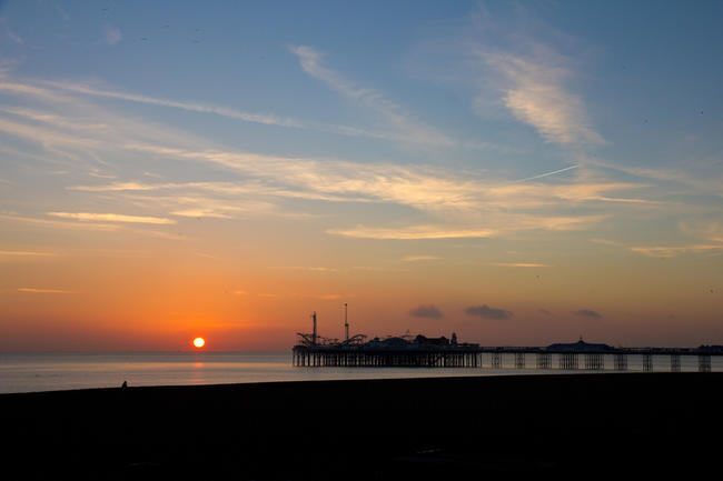 Brighton Palace Pier, January Sunset