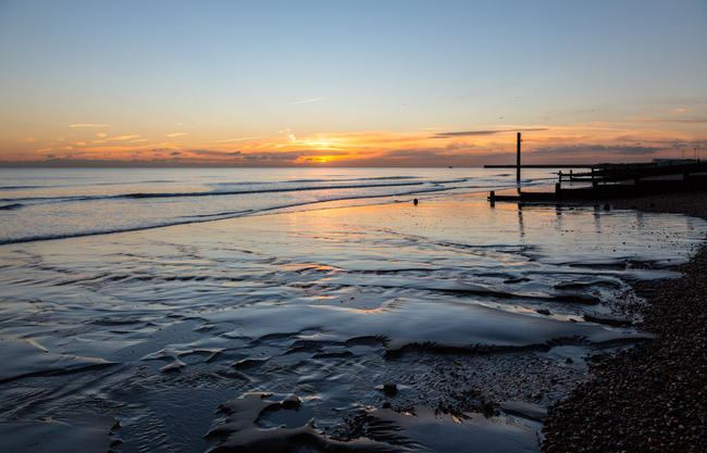Shoreham foreshore sunset