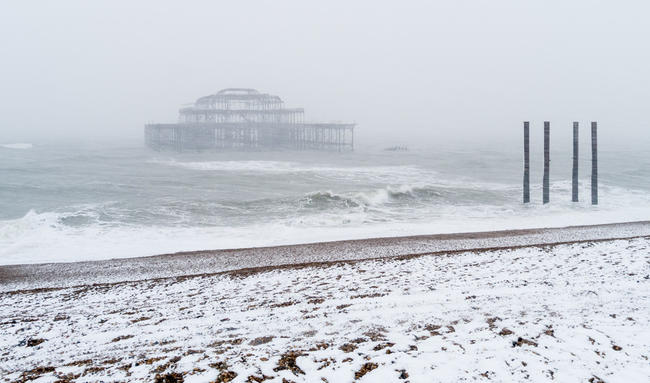 West Pier snowstorm