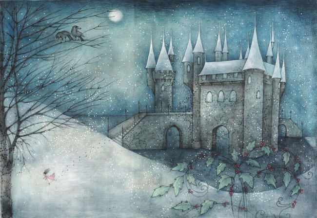 Snow White escapes from the witch