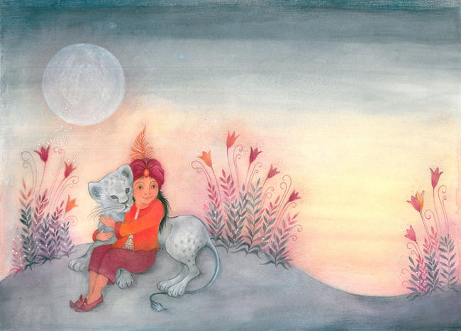 The White Lion (illustration for picture book)