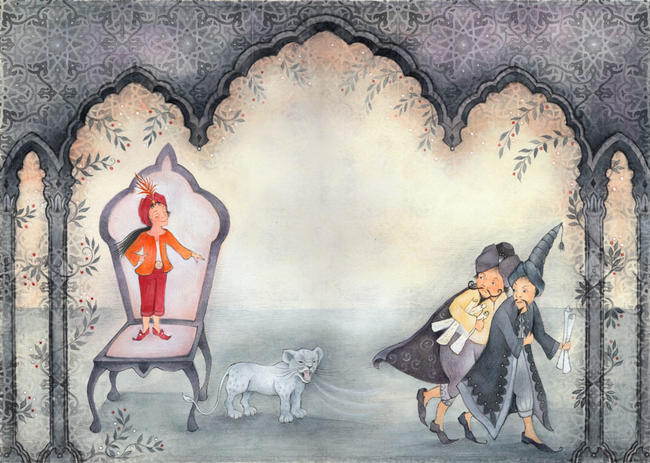 The White Lion (illustration for picture book)