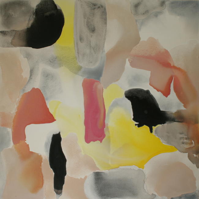 pink, grey and yellow bleed