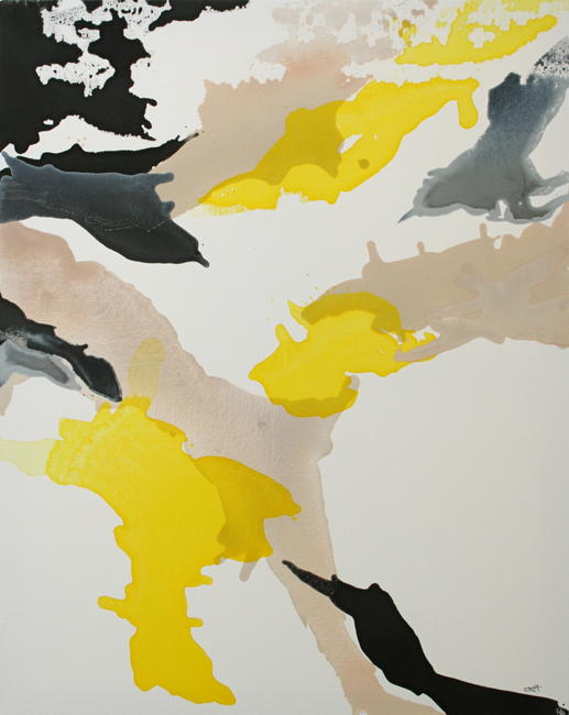 yellow, black and nude bleed no. 2