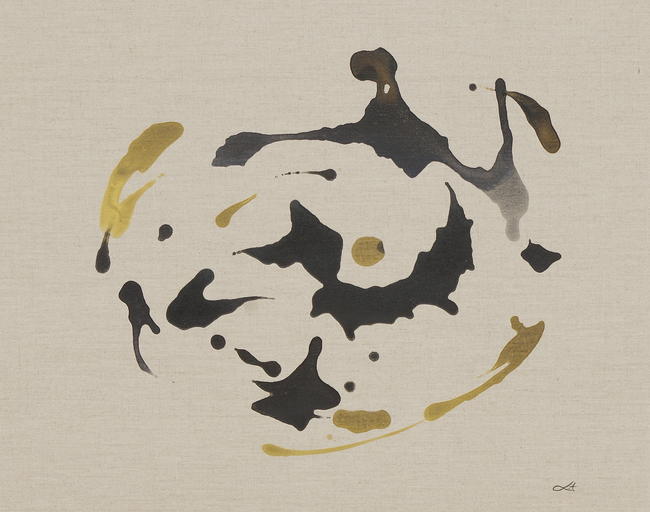 rorschach on linen